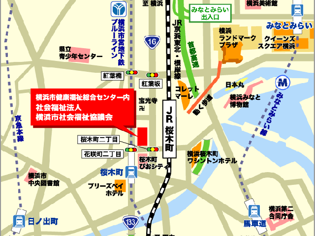 Map 横浜市社会福祉協議会